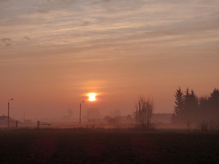 lever de soleil et couleur du ciel
