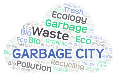 Garbage City word cloud.