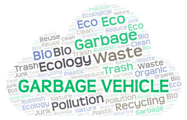 Garbage Vehicle word cloud.