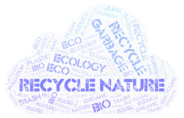 Obraz premium Recycle Nature word cloud.