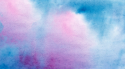 Hand painted watercolor colorful abstract background