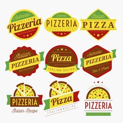 PIZZA LABELS VECTOR