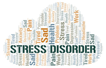 Obraz premium Stress Disorder word cloud.