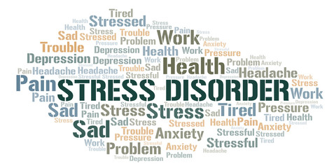 Stress Disorder word cloud.
