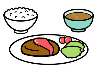 ハンバーグ定食