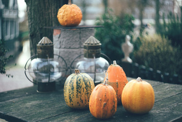five pumpkins halloween