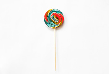 Colorful candy on white background