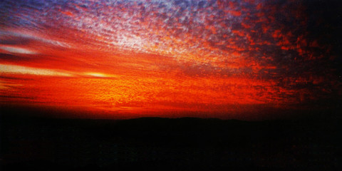 Fototapeta na wymiar A crazy sunset in Israel Views of the Holy Land