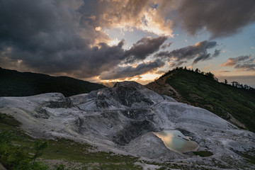 川原毛地獄の夕刻
