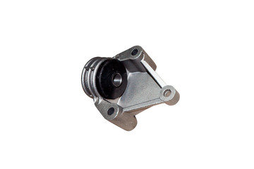 Bracket stretching the front suspension of the car on an isolated white background