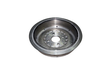 brake drum car isolated on white background