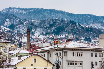 Houses in Sarajevo, Bosnia and Herzegovina.