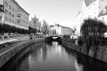 bridge in Ljubljana