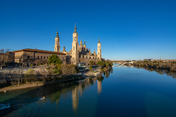 Obraz premium Basilica of Our Lady of the Pilar in Zaragoza, Spain