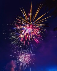 fireworks in the sky