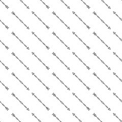 Gray arrows seamless pattern on white background