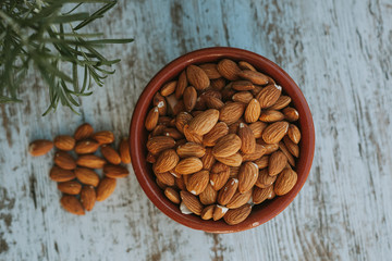 Bowl of Almond Nuts