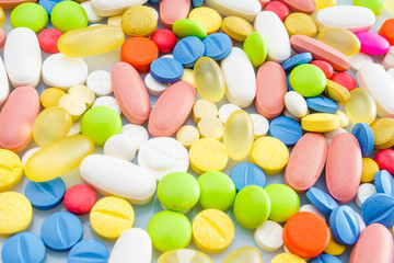 Fototapeta na wymiar Different medicines. medications drugs
