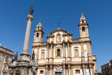 Église San Domenico à Palerme, Sicile, Italie