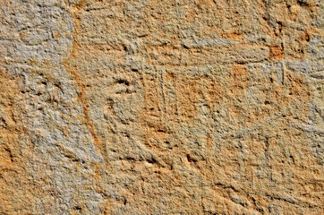 Old brown white rough stone wall background