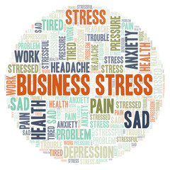 Fototapeta premium Business Stress word cloud.