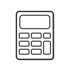 calculator icon- vector illustration