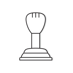 gear stick icon- vector illustration