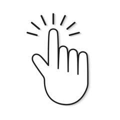 hand touch icon- vector illustration
