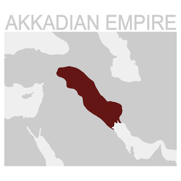 Vector Map Of The Akkadian Empire