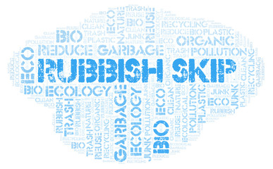Rubbish Skip word cloud.