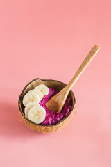 Smoothie bowl, Coconut shell bowl , bowl made from coconut shell