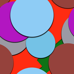 Flat material design - Creative vector trend seamless