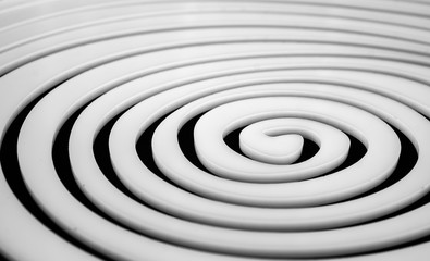 Simple white spiral