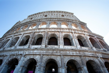 Fototapeta premium Looking up at the Colosseum