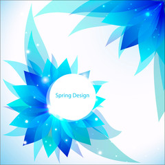 Obraz premium Vector abstract flower background