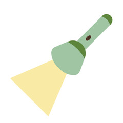 Torch flat illustration on white