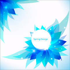 Vector abstract flower background