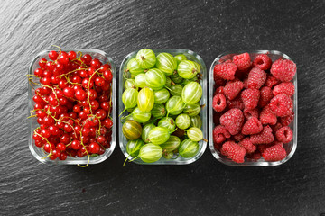 different summer berries