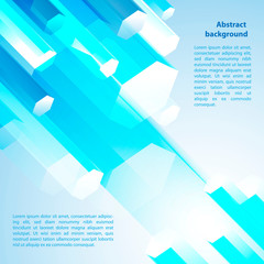Blue cristal. Vector illustration for your business presentation