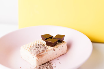 ice cream in briquette