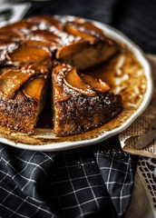 pear pie table setting tea