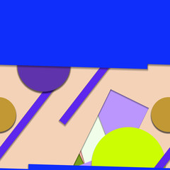 Flat material design - Creative vector trend seamless
