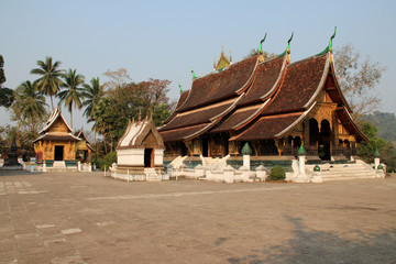Buddhist temple (Wat Xieng Thong) in Luang Prabang (Laos)