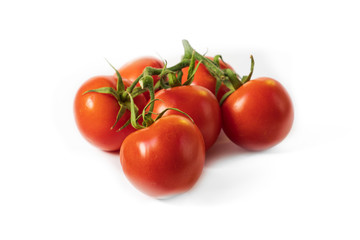 six organic tomatoes