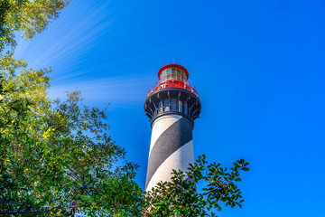 Sunrays in Saint  Augustine lighthouse