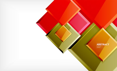 Square geometrical background