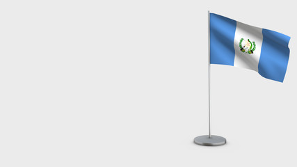 Guatemala 3D waving flag illustration.