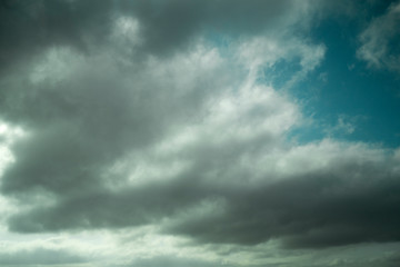 blue sky with white cloud landscape background