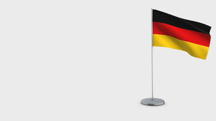 Germany 3D waving flag illustration.