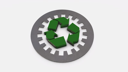 green circle icon on white background